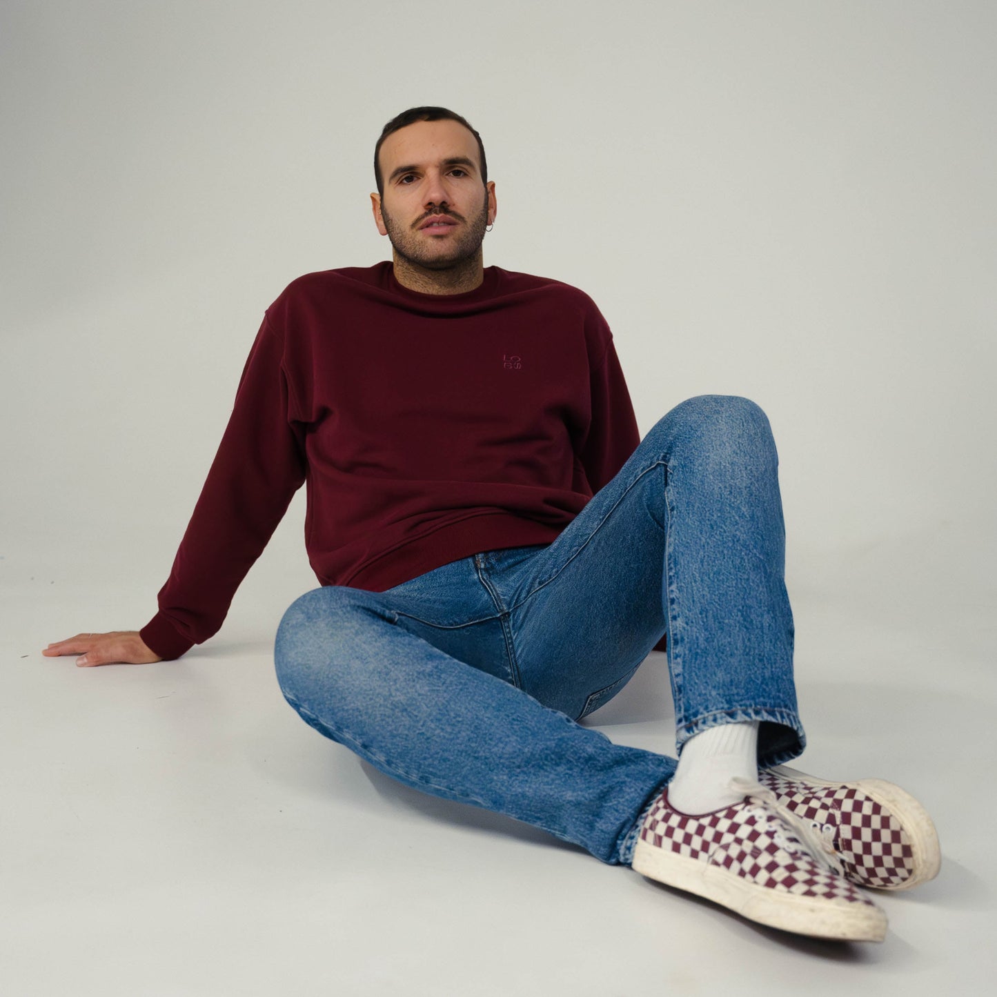 Sweatshirt oversized bordeaux