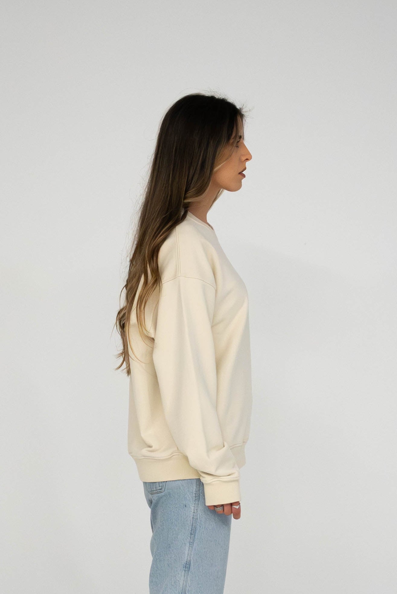 Sweatshirt oversized creme