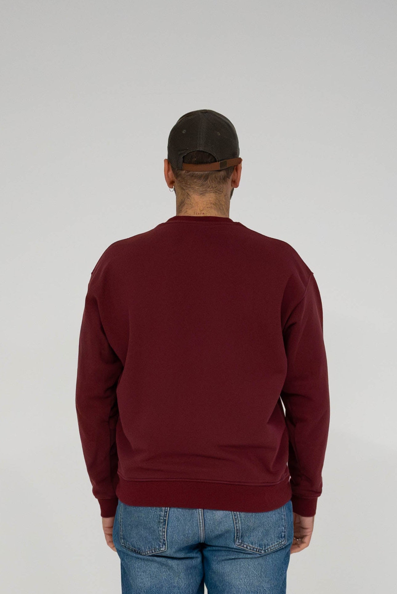 Sweatshirt oversized bordeaux