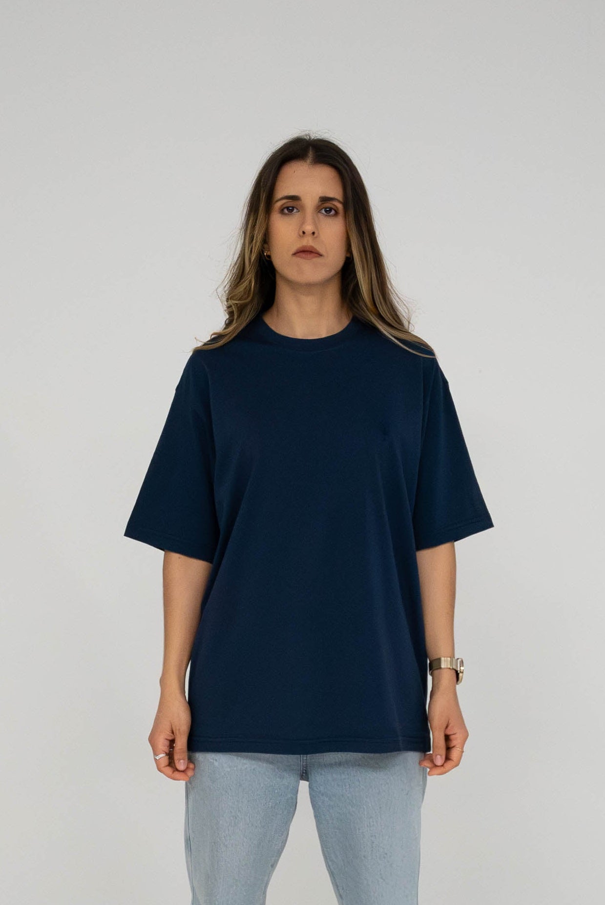 T-shirt oversized navy blue