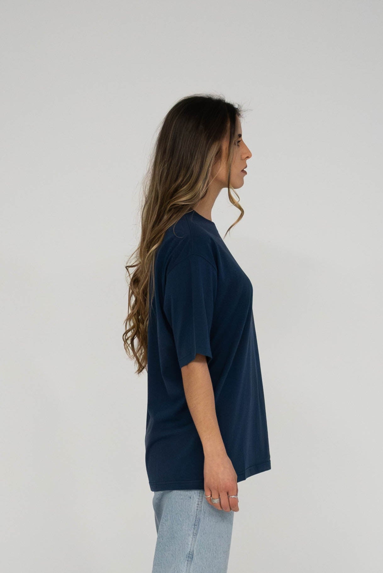 T-shirt oversized navy blue