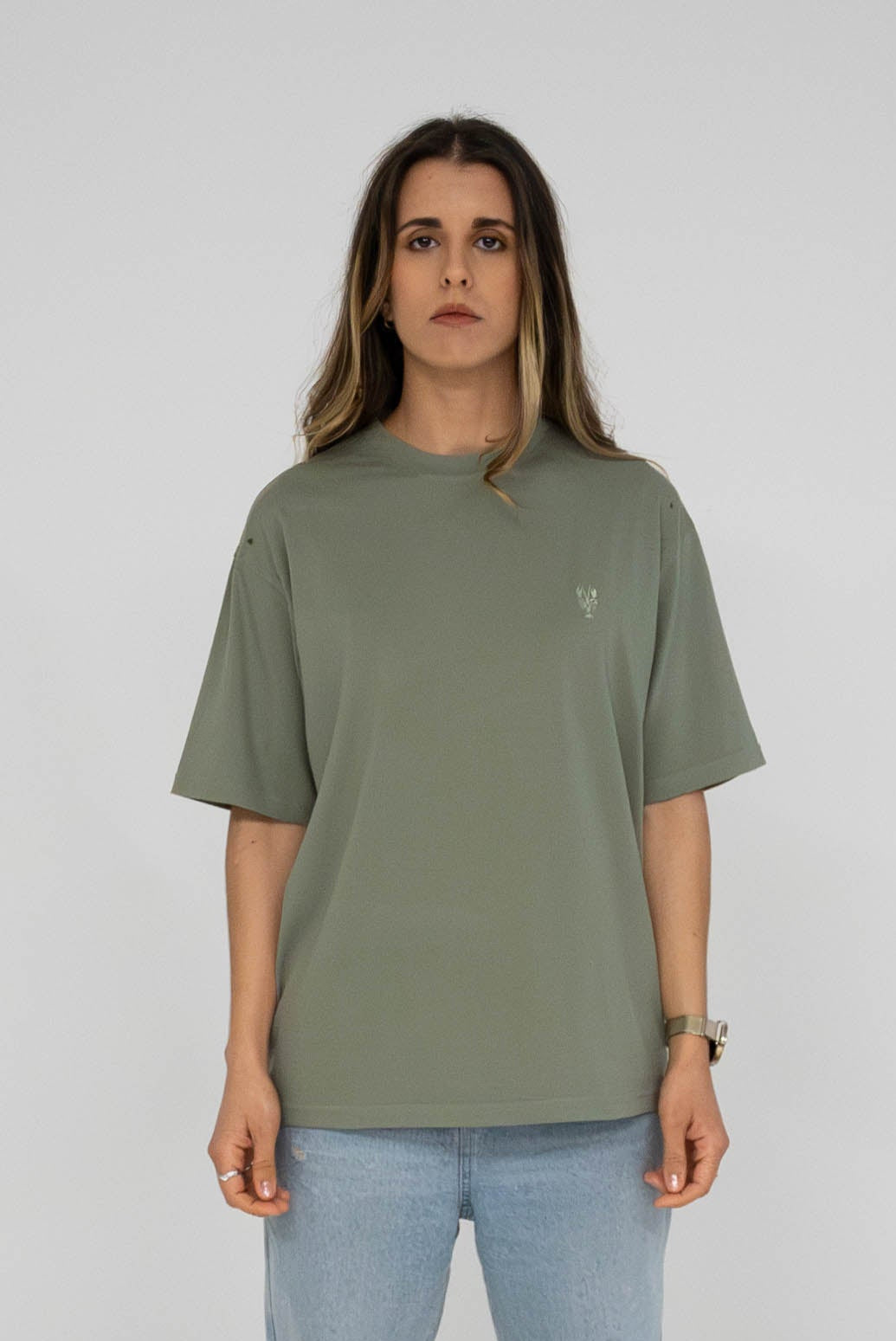 T-shirt oversized green