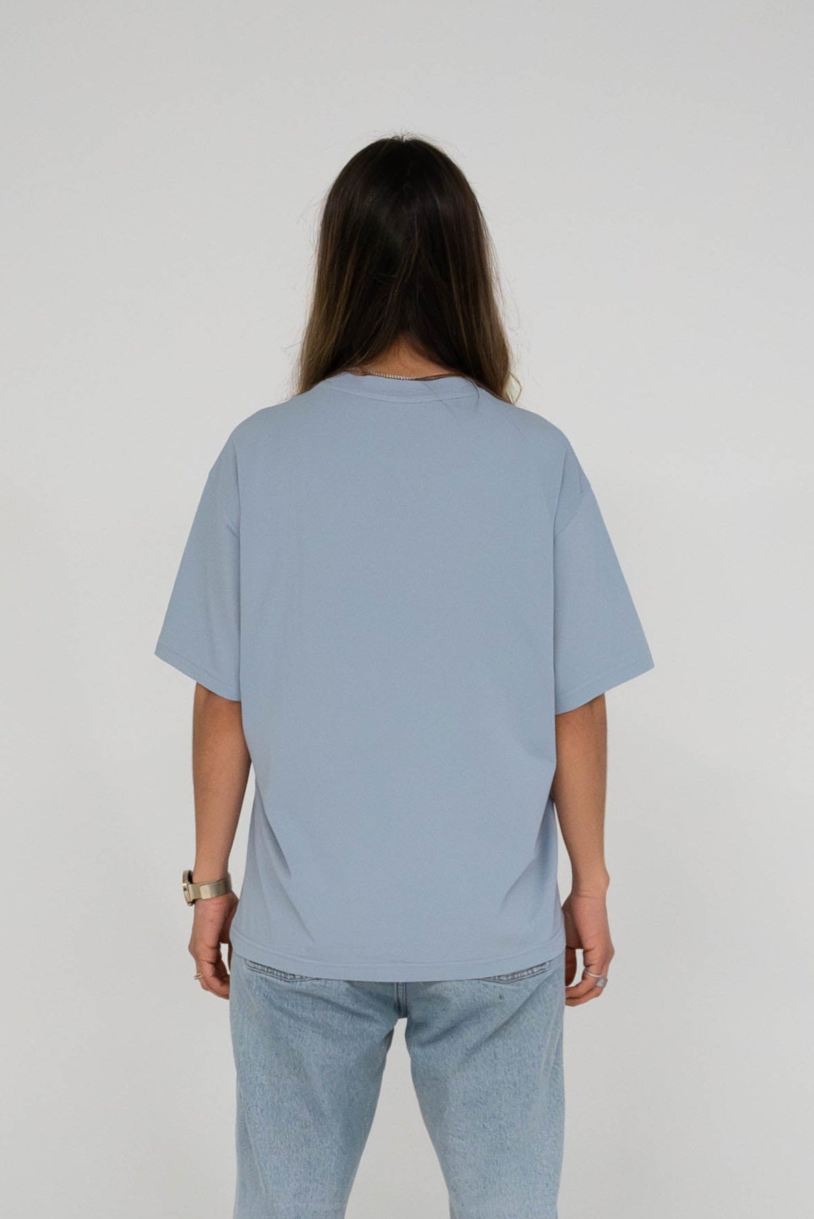 T-shirt oversized gray blue