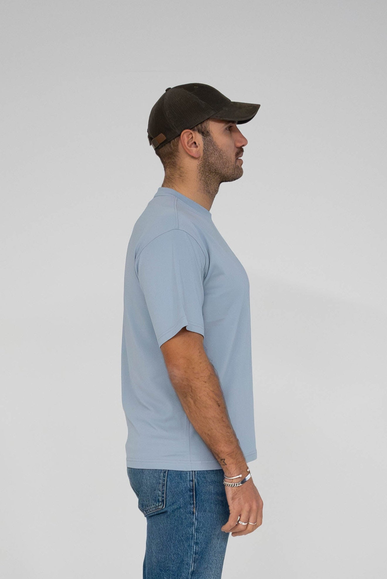 T-shirt oversized gray blue