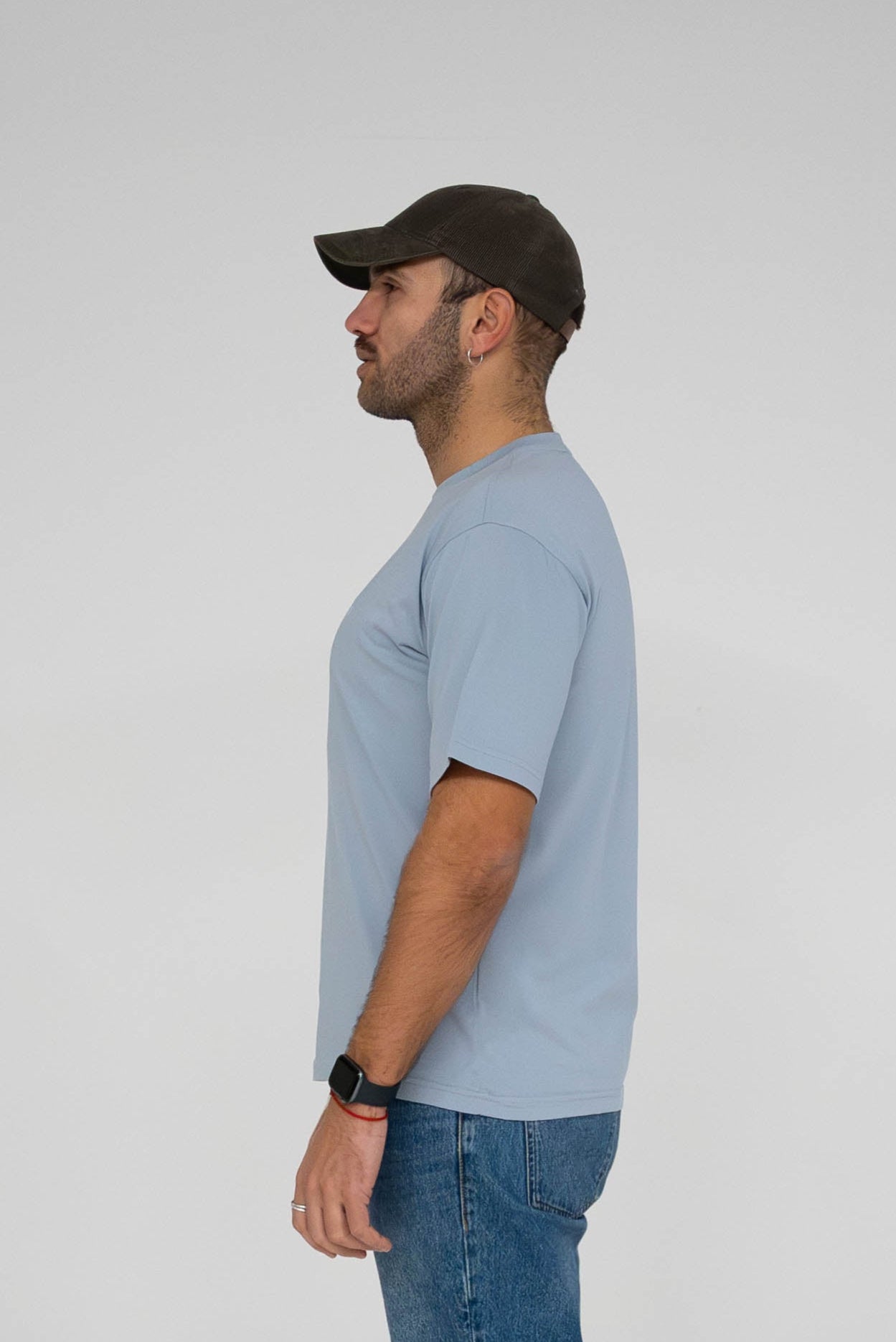 T-shirt oversized gray blue