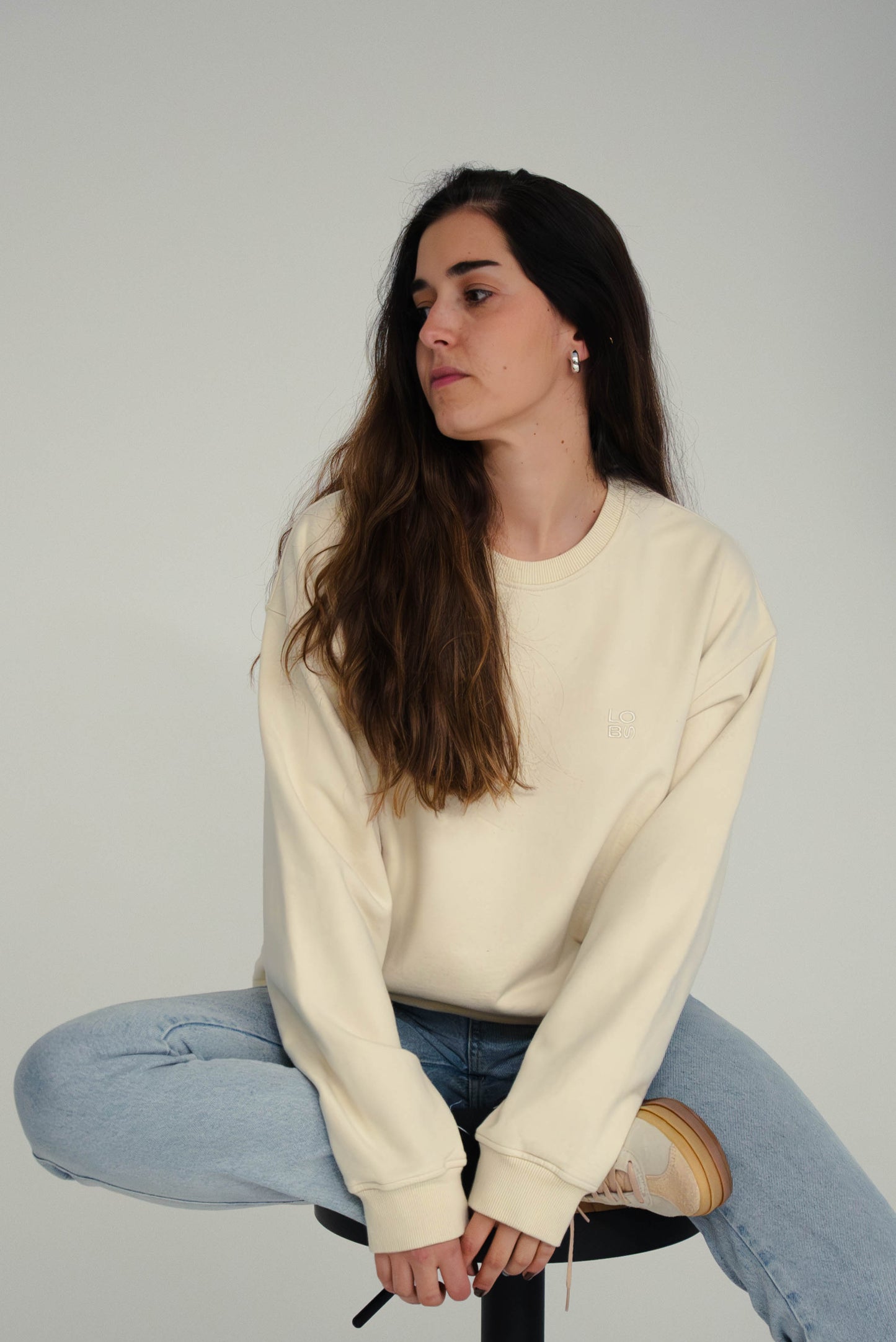 Sweatshirt oversized creme