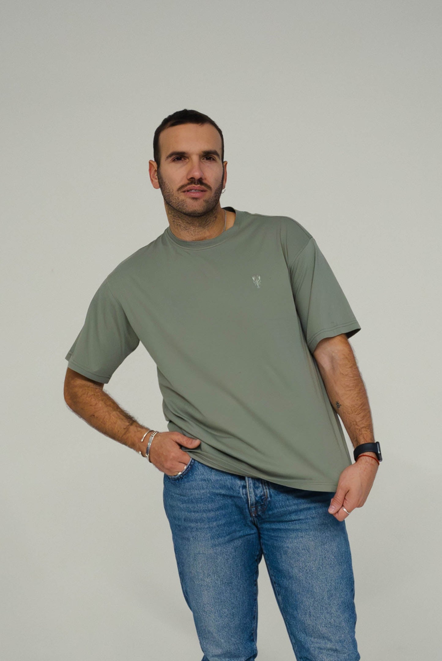 T-shirt oversized green